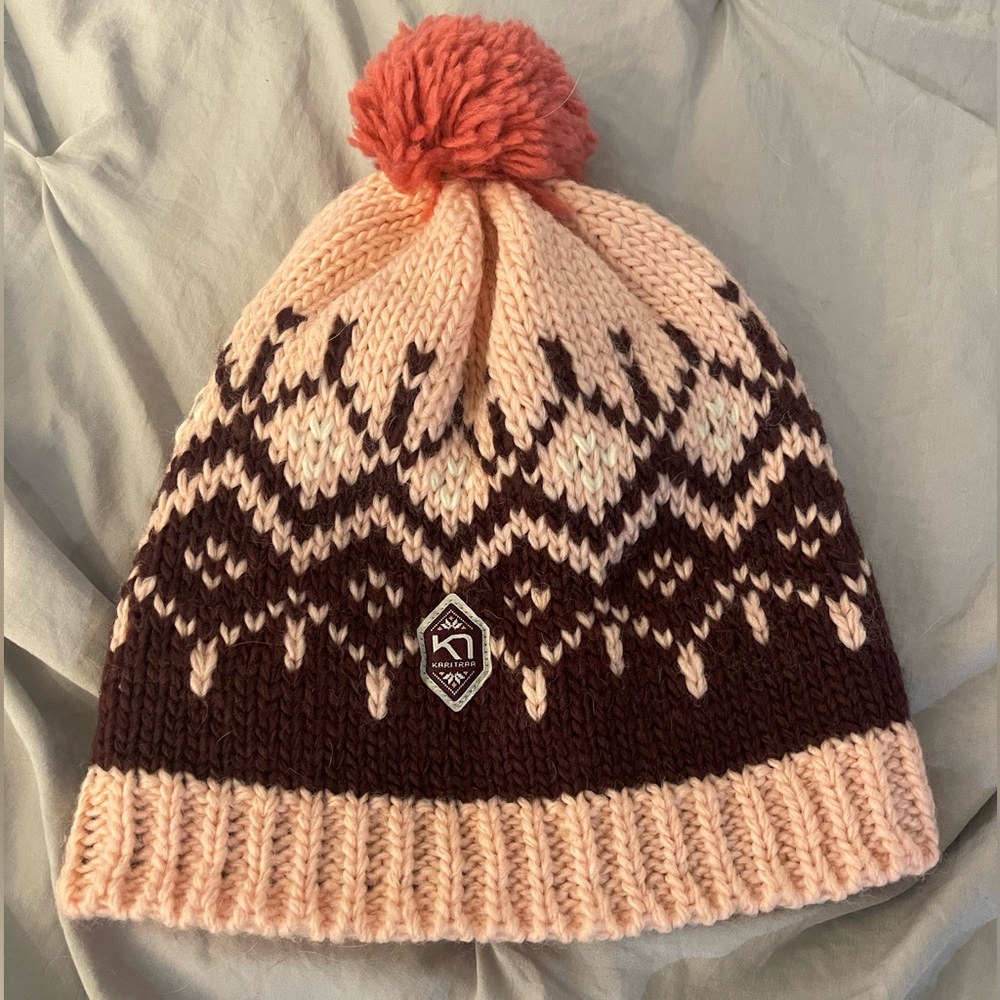 Kari Tra Knitted Pom Beanie